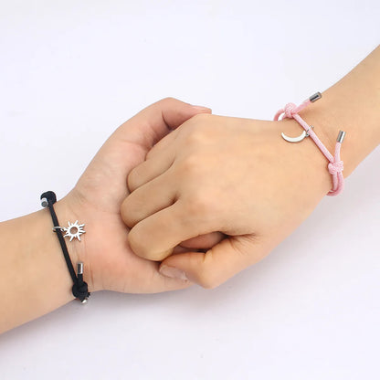 Original Design Moon Nylon Couple Bracelets