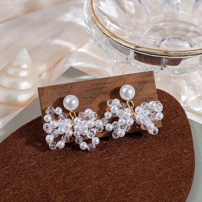 1 Pair Pastoral Fruit Artificial Crystal Plating Women'S Earrings