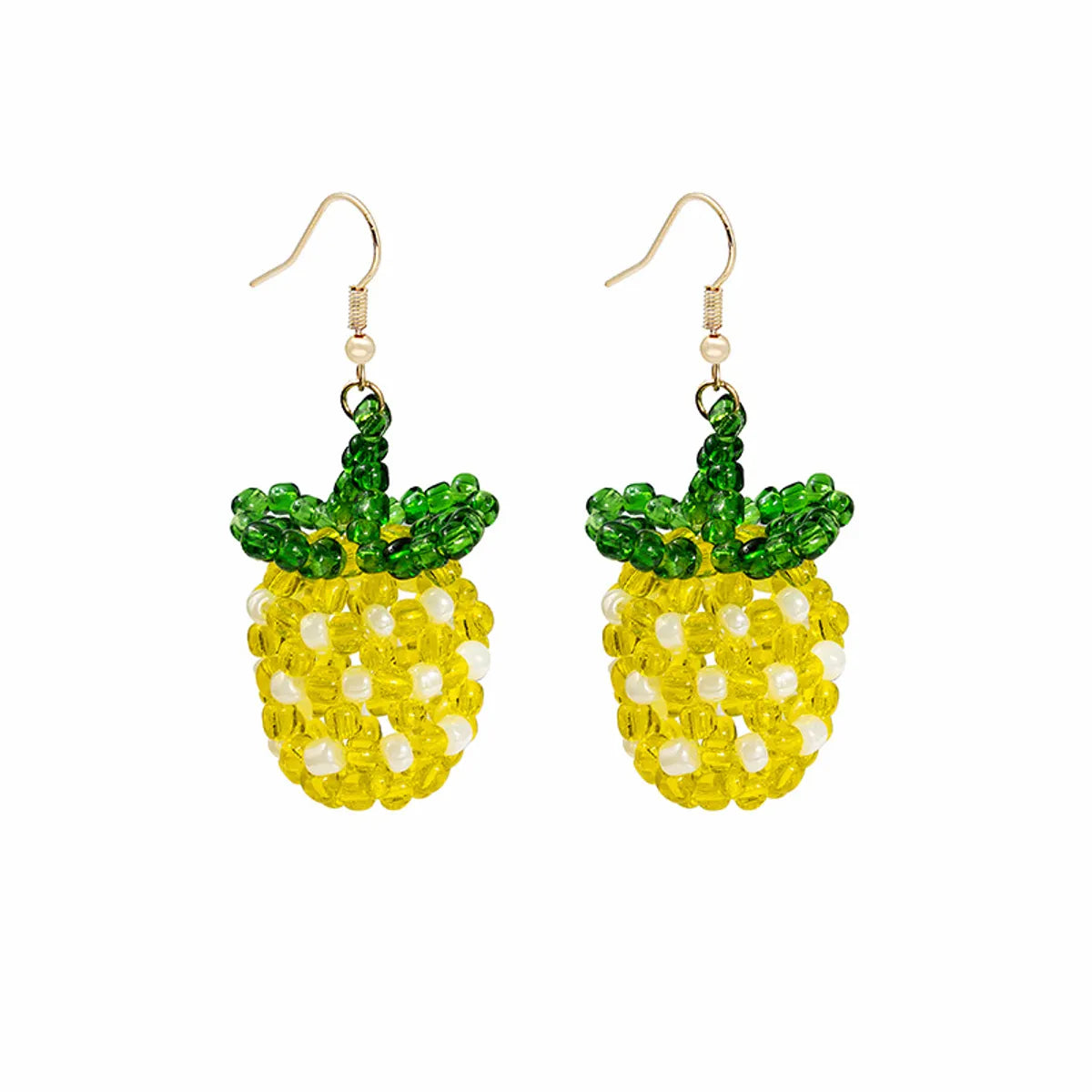 1 Pair Pastoral Fruit Artificial Crystal Plating Women'S Earrings