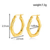 1 Pair Preppy Style Simple Style Classic Style Rhombus Grain Patchwork 304 Stainless Steel Earrings