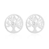 1 Pair Preppy Style Tree Polishing Plating Hollow Out 304 Stainless Steel 18K Gold Plated Ear Studs