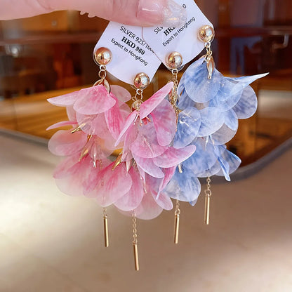 1 Pair Princess Sweet Flower Alloy Drop Earrings