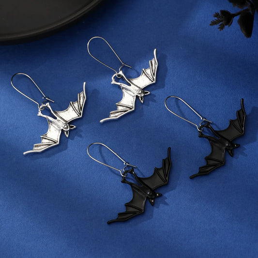 1 Pair Retro Bat Plating Alloy Drop Earrings