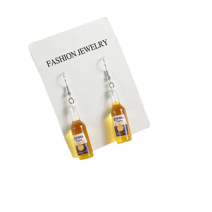 1 Pair Retro Bottle Plastic Resin Women's Drop Earrings