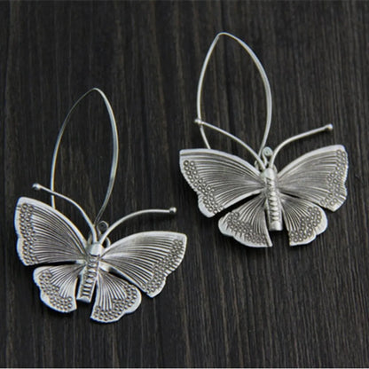 1 Pair Retro Butterfly Alloy Drop Earrings