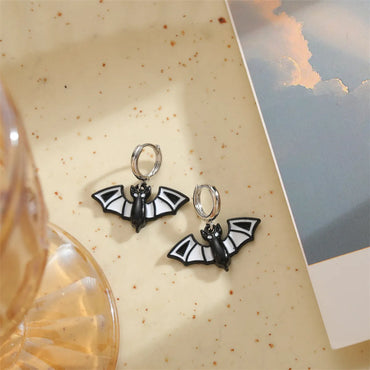 1 Pair Retro Commute Pumpkin Asymmetrical Enamel Alloy Drop Earrings