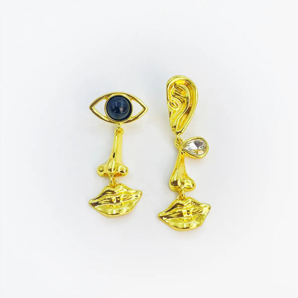 1 Pair Retro Devil'S Eye Alloy Drop Earrings