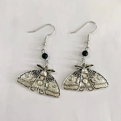 1 Pair Retro Ethnic Style Classic Style Heart Shape Flower Butterfly Zinc Alloy Drop Earrings