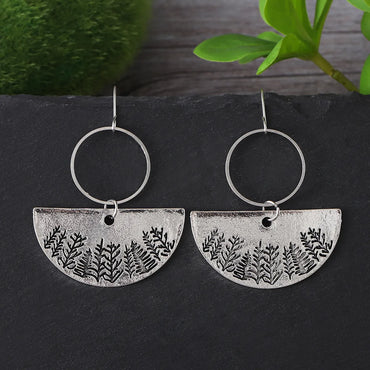 1 Pair Retro Ethnic Style Geometric Zinc Alloy Drop Earrings