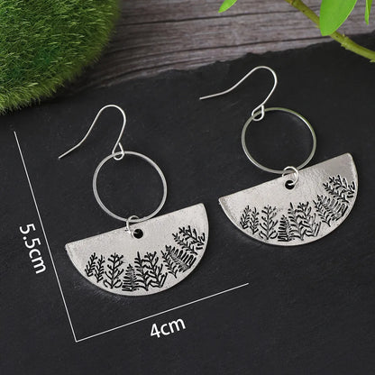 1 Pair Retro Ethnic Style Geometric Zinc Alloy Drop Earrings