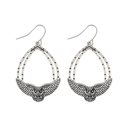 1 Pair Retro Ethnic Style Solid Color Zinc Alloy Drop Earrings