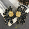 1 Pair Retro Flower Alloy Enamel Women'S Drop Earrings