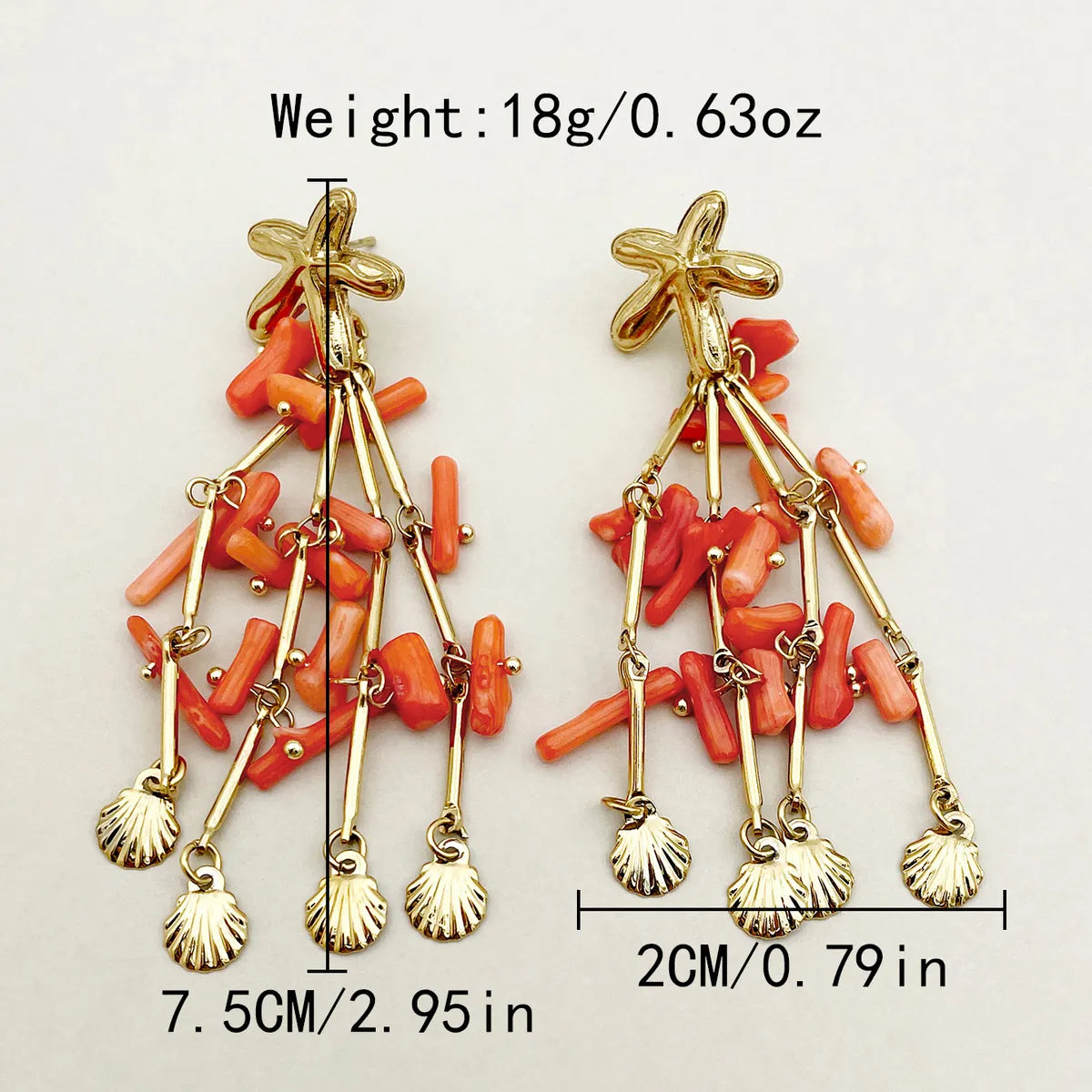 1 Pair Retro Flower Shell Patchwork Plating Stainless Steel Gold Plated Drop Earrings