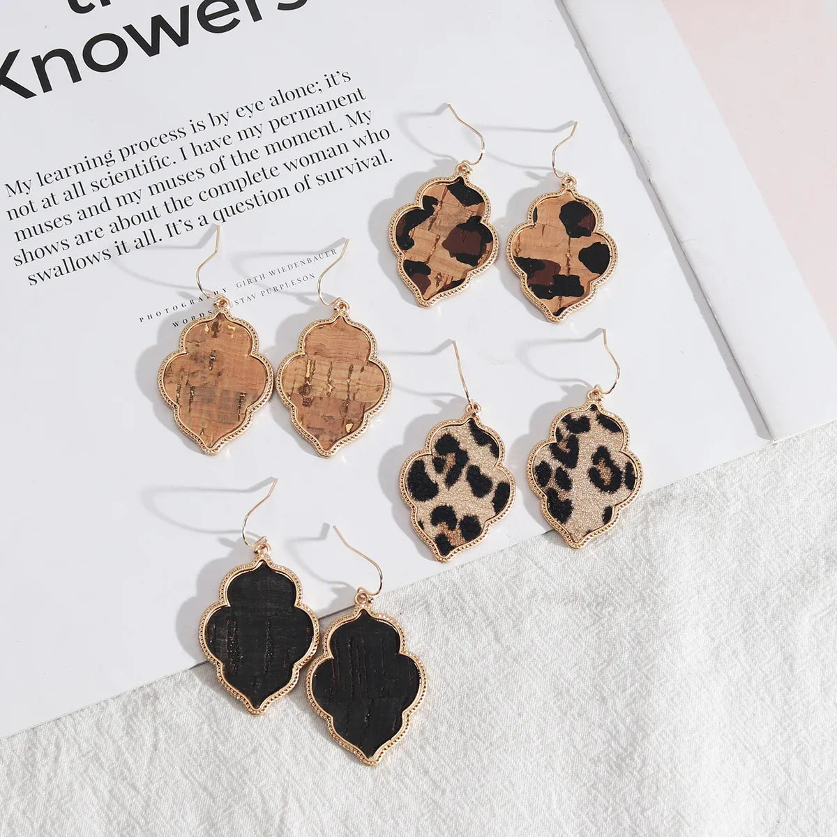 1 Pair Retro Geometric Alloy Plating Women's Drop Earrings