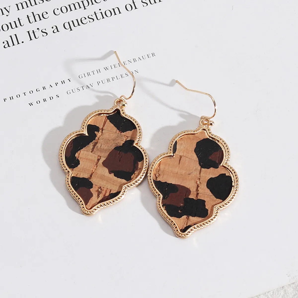 1 Pair Retro Geometric Alloy Plating Women's Drop Earrings