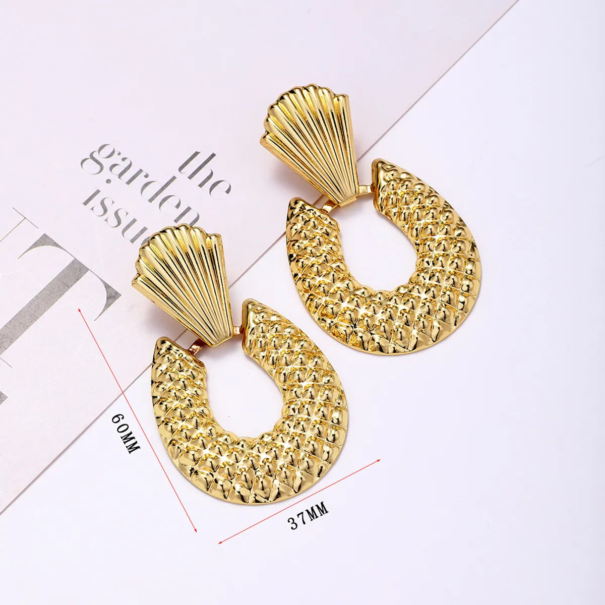 1 Pair Retro Geometric Metal Plating Women'S Drop Earrings