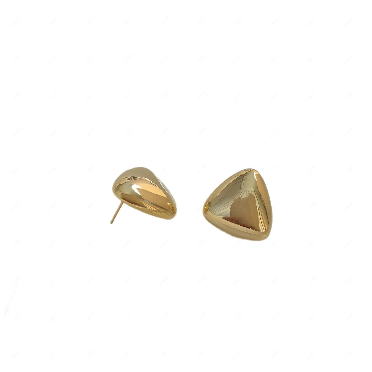 1 Pair Retro Geometric Plating Copper Ear Studs