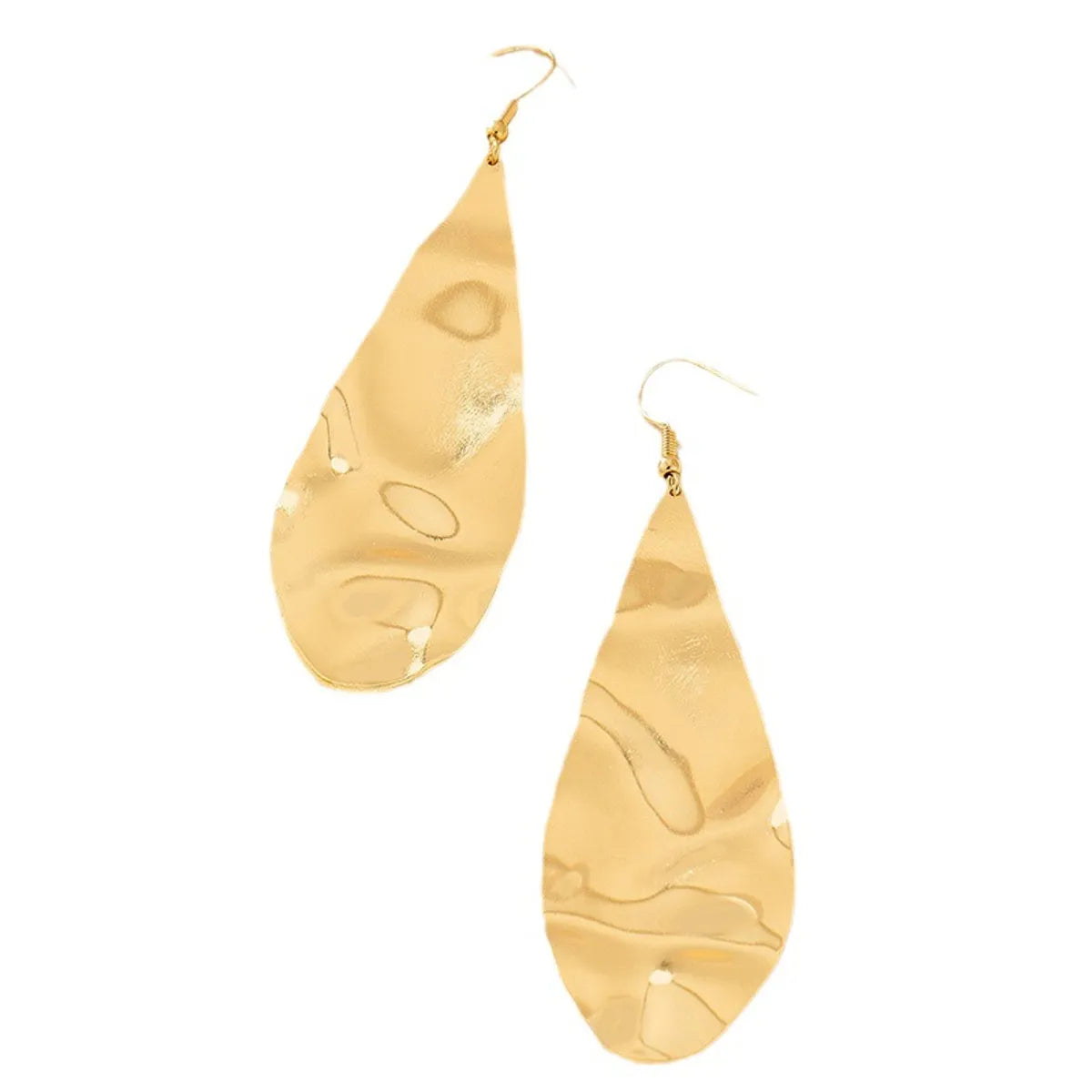 1 Pair Retro Geometric Water Droplets Plating Alloy Drop Earrings