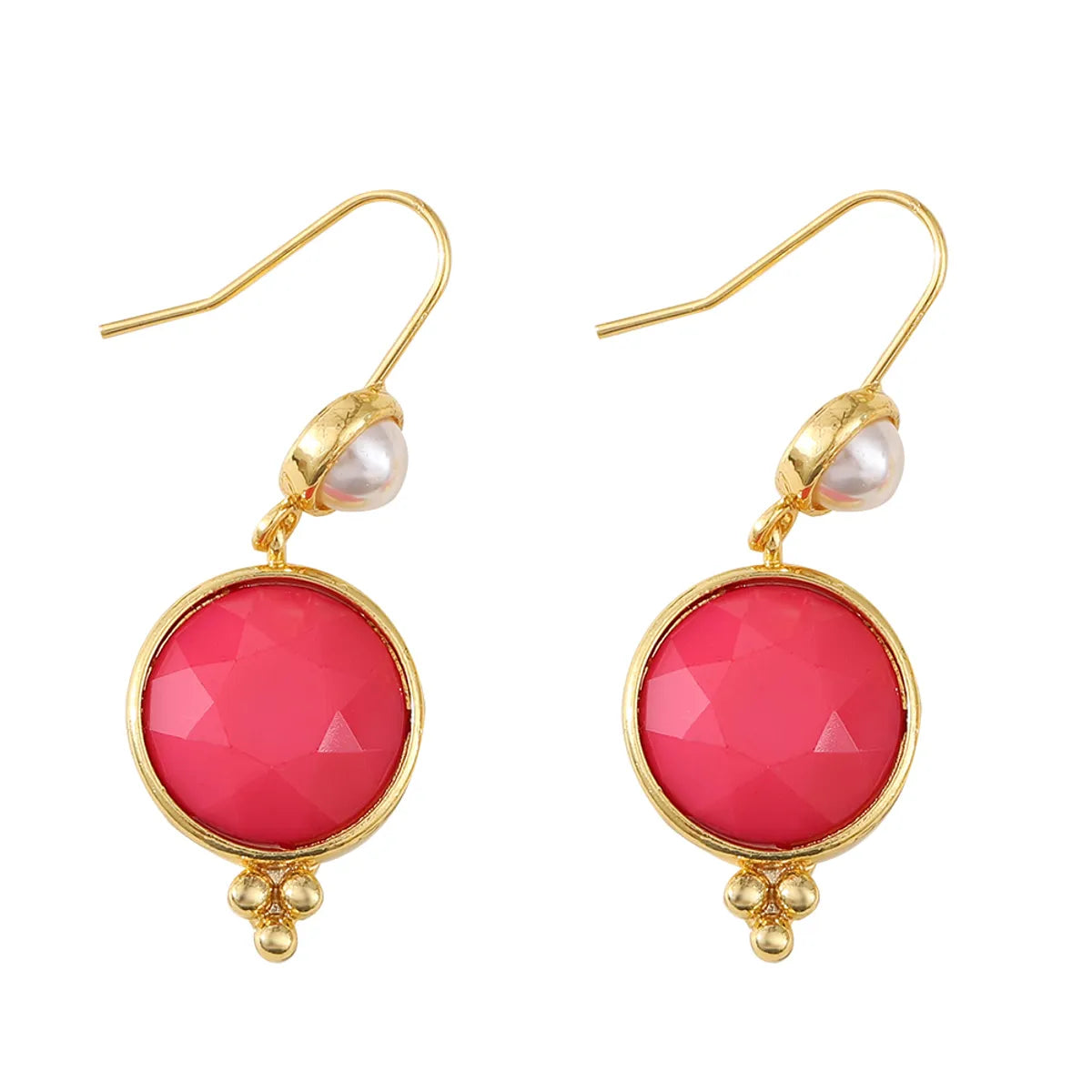 1 Pair Retro Geometric Zinc Alloy Earrings