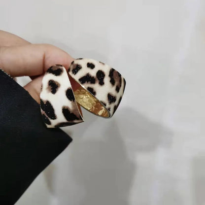 1 Pair Retro Leopard Alloy Earrings