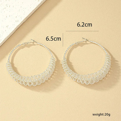 1 Pair Retro Roman Style Geometric Plating Alloy Earrings