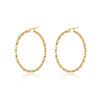 1 Pair Retro Roman Style Geometric Plating Stainless Steel 18K Gold Plated Earrings