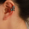 1 Pair Retro Simple Style Cool Style Geometric Skull Plating Alloy Copper Drop Earrings