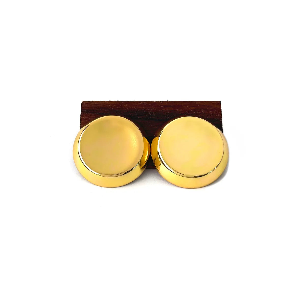 1 Pair Retro Simple Style Geometric Copper 18K Gold Plated Ear Studs