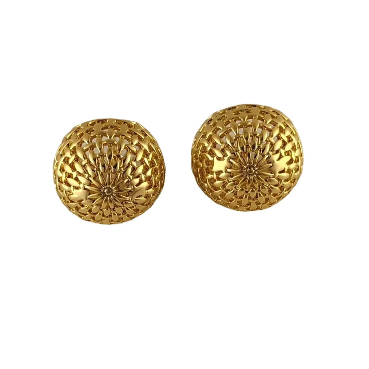 1 Pair Retro Simple Style Geometric Plating Copper Ear Cuffs