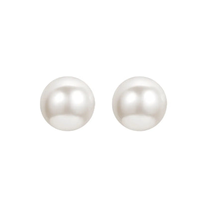 1 Pair Retro Solid Color Imitation Pearl Women'S Ear Clips Ear Studs