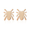 1 Pair Retro Star Spider Notes Stainless Steel Plating Ear Studs