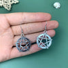 1 Pair Retro Sun Moon Metal Drop Earrings