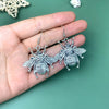 1 Pair Retro Sun Moon Metal Drop Earrings