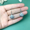 1 Pair Retro Sun Moon Metal Drop Earrings