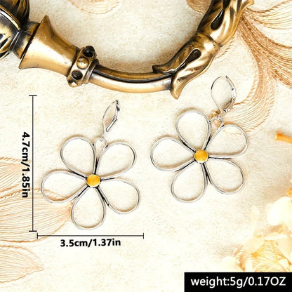 1 Pair Retro Water Droplets Alloy Drop Earrings