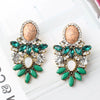 1 Pair Retro Water Droplets Plating Inlay Alloy Rhinestones Plated Ancient & Gold Drop Earrings