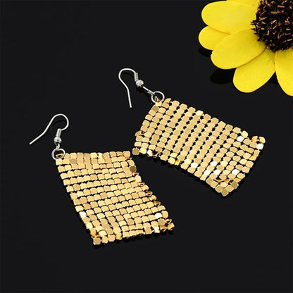 1 Pair Sexy Geometric Plating Alloy Drop Earrings