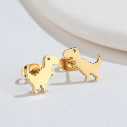 1 Pair Simple Style Animal Plating 304 Stainless Steel 18K Gold Plated Ear Studs