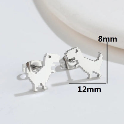 1 Pair Simple Style Animal Plating 304 Stainless Steel 18K Gold Plated Ear Studs