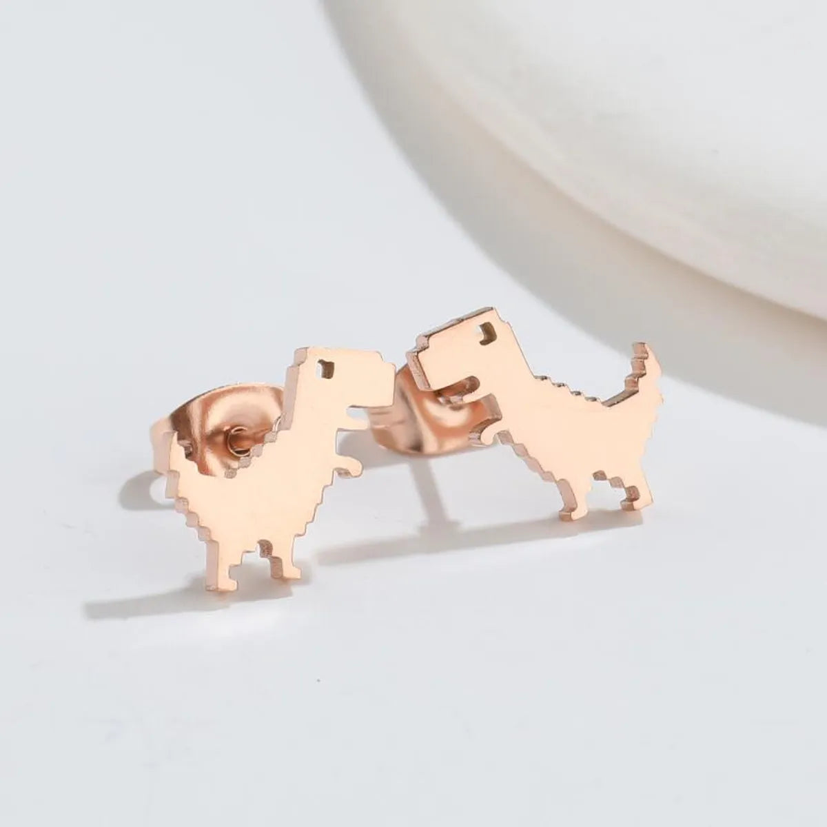 1 Pair Simple Style Animal Plating 304 Stainless Steel 18K Gold Plated Ear Studs