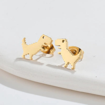 1 Pair Simple Style Animal Plating 304 Stainless Steel 18K Gold Plated Ear Studs