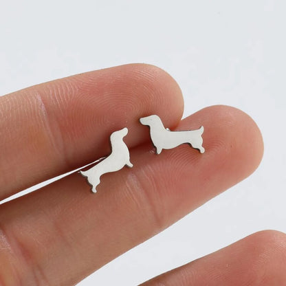 1 Pair Simple Style Animal Titanium Steel Ear Studs