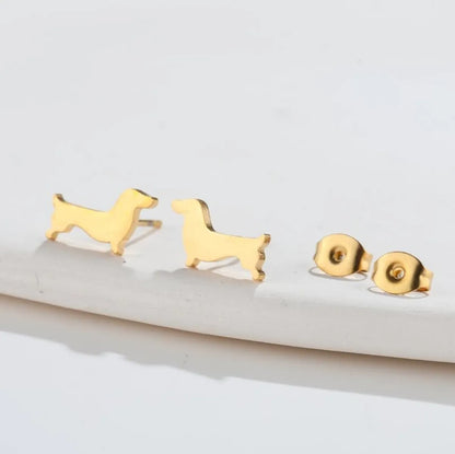 1 Pair Simple Style Animal Titanium Steel Ear Studs