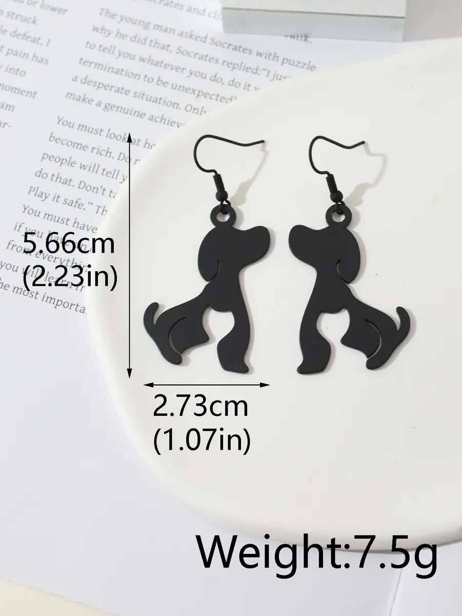 1 Pair Simple Style Animal Zinc Alloy Drop Earrings