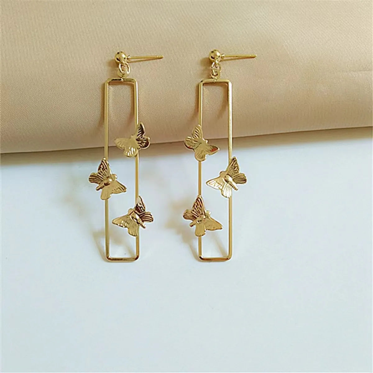 1 Pair Simple Style Animal Zinc Alloy Drop Earrings