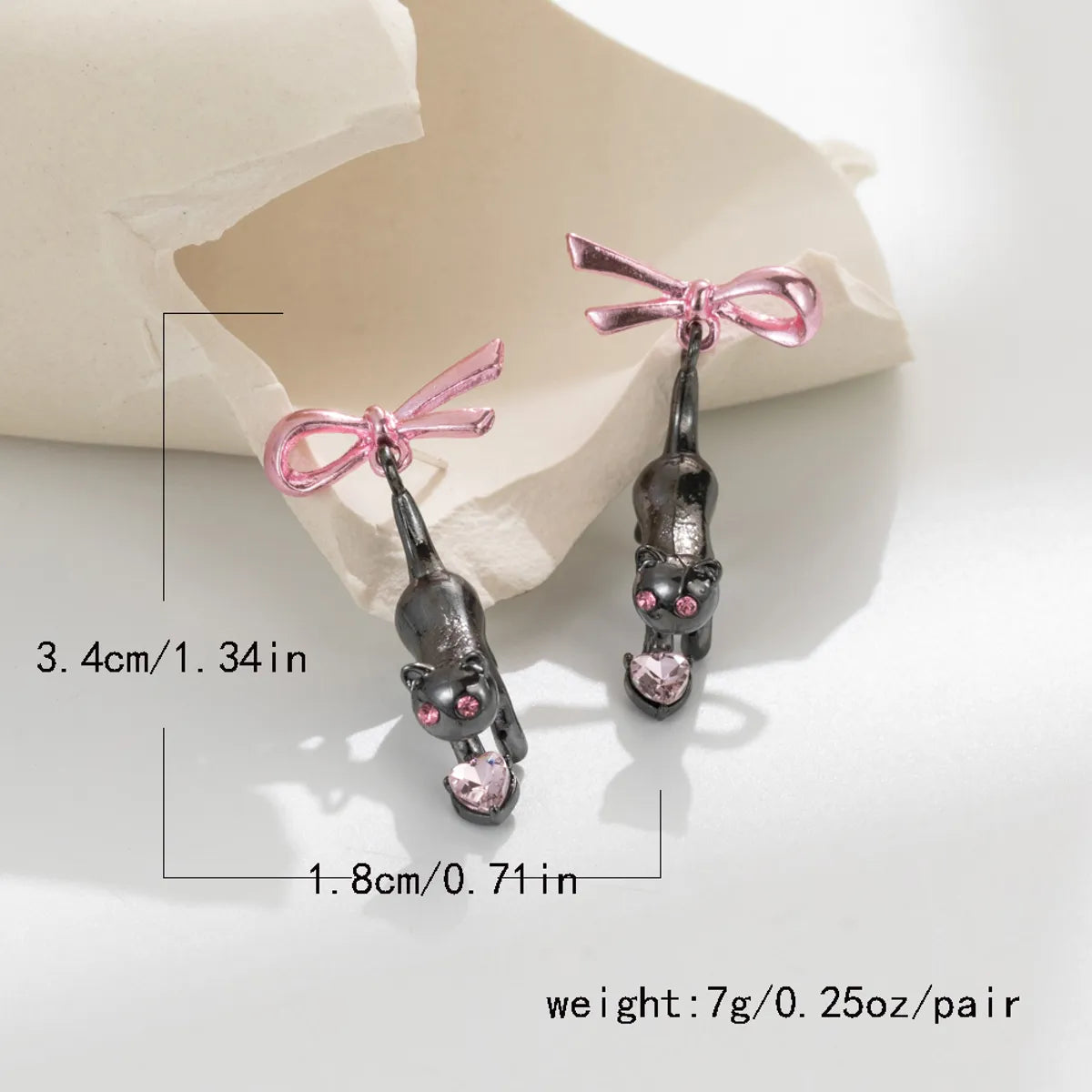 1 Pair Simple Style Bow Knot Inlay Alloy Zircon Ear Studs