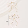 1 Pair Simple Style Bow Knot Plating Copper Gold Plated Drop Earrings