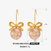 1 Pair Simple Style Bow Knot Plating Inlay 304 Stainless Steel Artificial Pearls 18K Gold Plated Drop Earrings