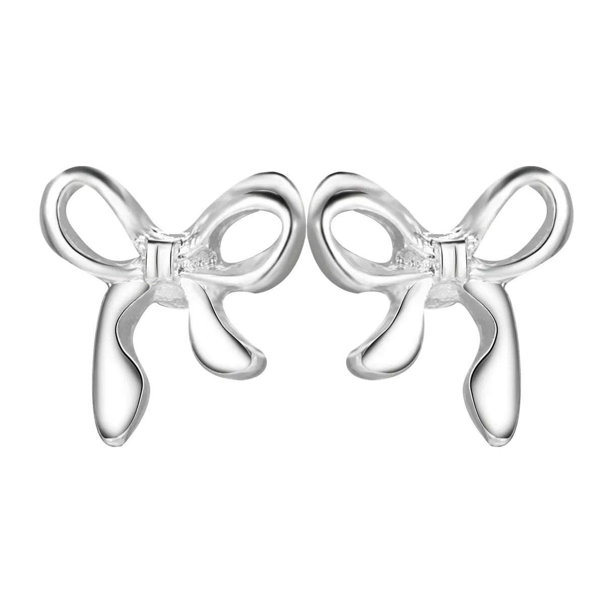 1 Pair Simple Style Bow Knot Zinc Alloy Ear Studs