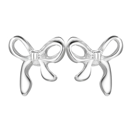 1 Pair Simple Style Bow Knot Zinc Alloy Ear Studs